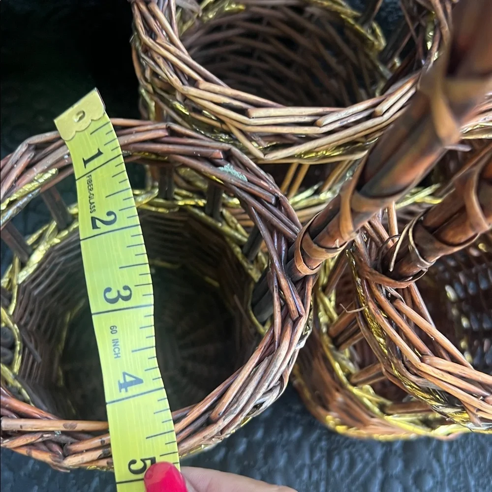Set of 4 Baskets for Floral or Wine!
